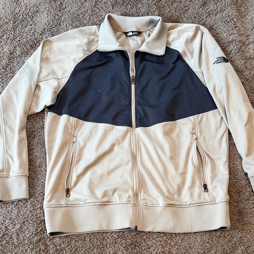 The North Face Silver and Blue Lightweight Jacket